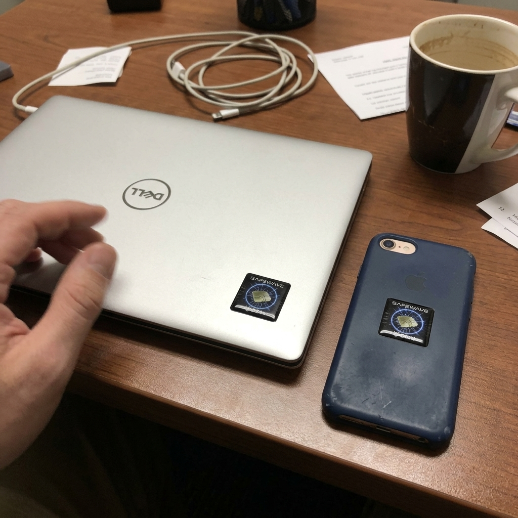 SafeWave on laptop and phone